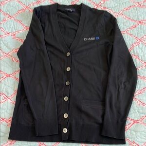 Woman’s Chase Black Button-Up Sweater